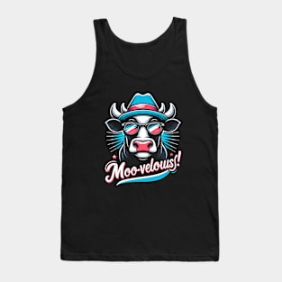 Moo-- Vellous! Funny Cow lover Tank Top